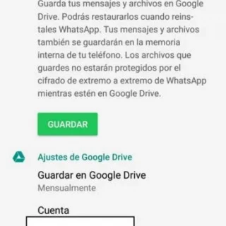 Change backup to your Google account