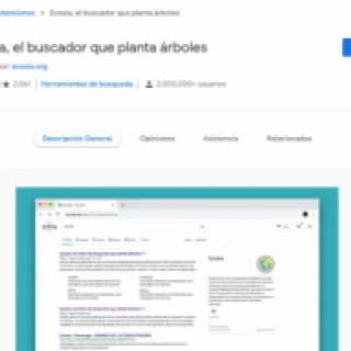 Download the Chrome extension to turn Ecosia into your reference search engine