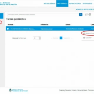 Accept the domain transfer