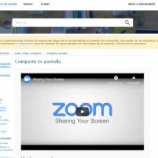 Zoom to share screen and use pause
