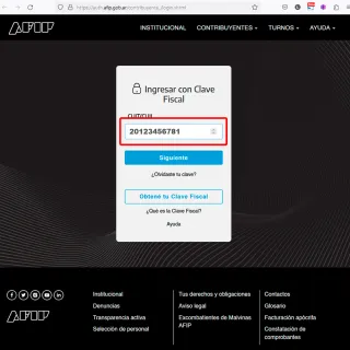 AFIP Login