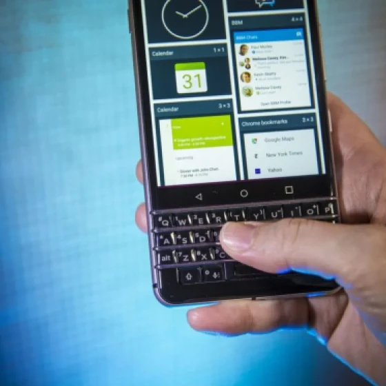 The keyboard, a Blackberry hallmark
