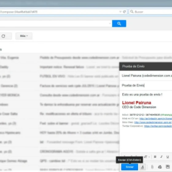 Send test email