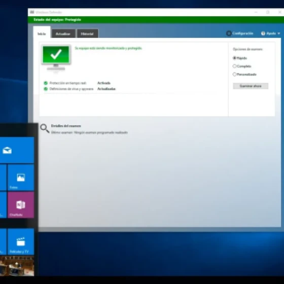 Built-in antivirus with Windows Defender