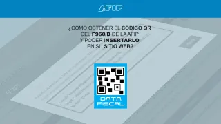 How to obtain the AFIP F960/D QR Code and insert it on your website