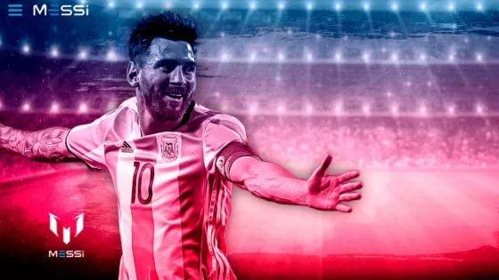 Check out Lionel Messi's official website
