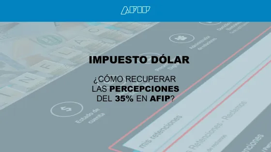 Dollar Tax: How to Recover Withholdings from AFIP?