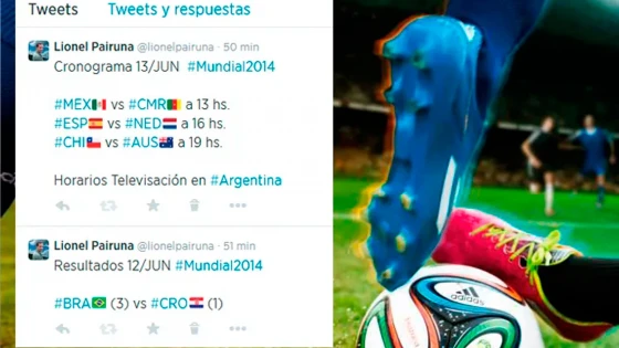 How to use the hashtags for the National Teams in the 2014 Brazil World Cup?