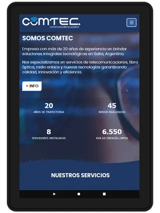 Website Design for Comtec